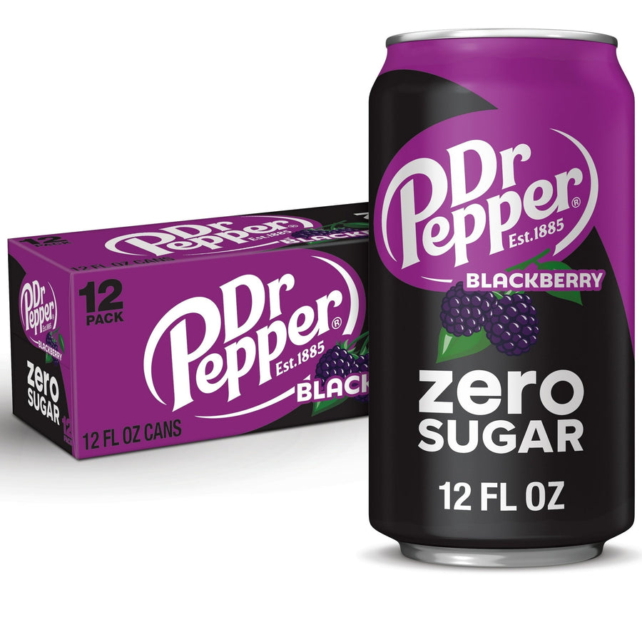 Dr Pepper Blackberry Zero Sugar Soda - Fresh Blackberry Pick